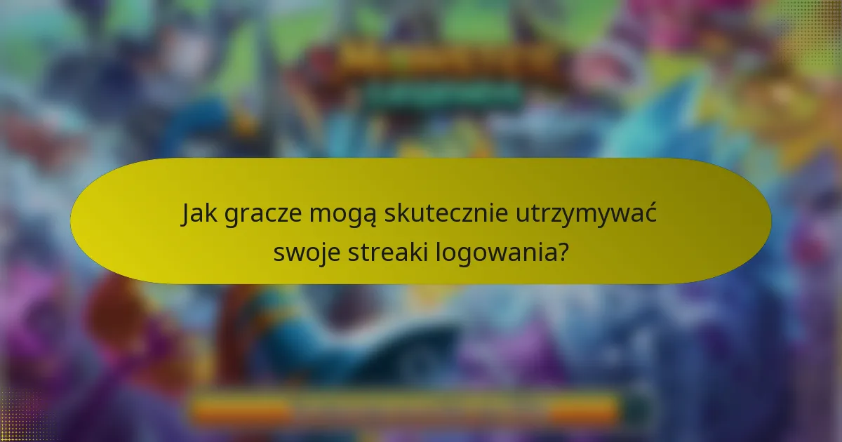 Jak gracze mogą skutecznie utrzymywać swoje streaki logowania?