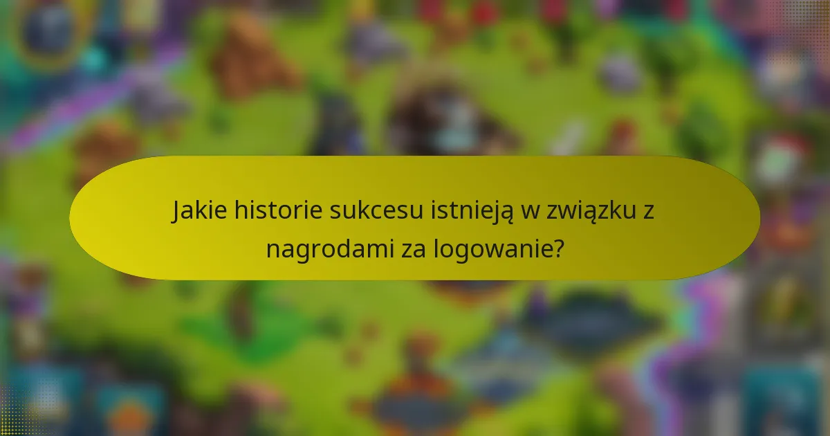 Jakie historie sukcesu istnieją w związku z nagrodami za logowanie?