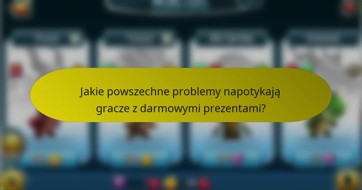 Jakie powszechne problemy napotykają gracze z darmowymi prezentami?