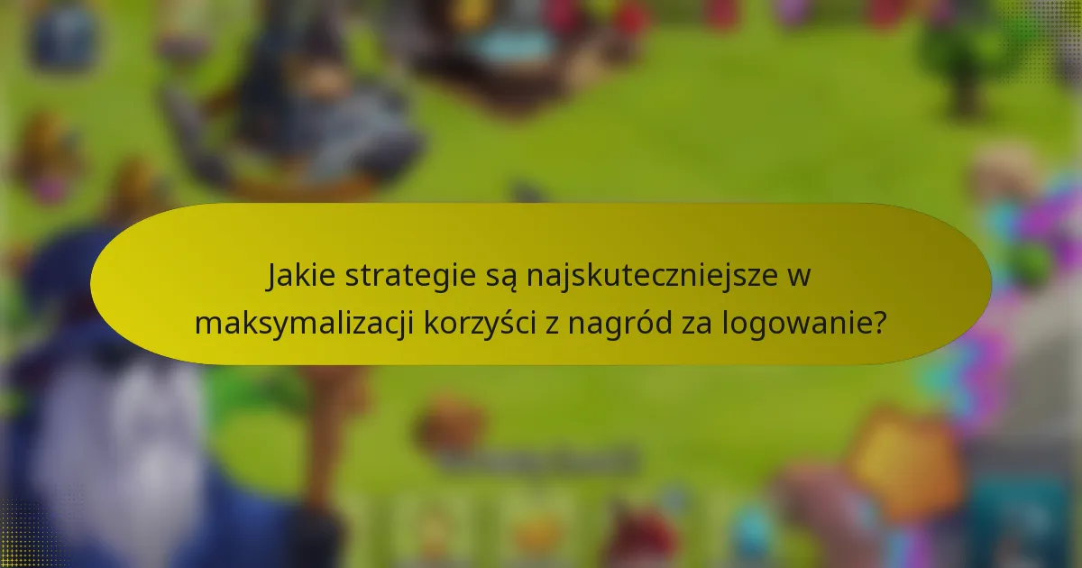 Jakie strategie są najskuteczniejsze w maksymalizacji korzyści z nagród za logowanie?